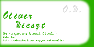 oliver wieszt business card